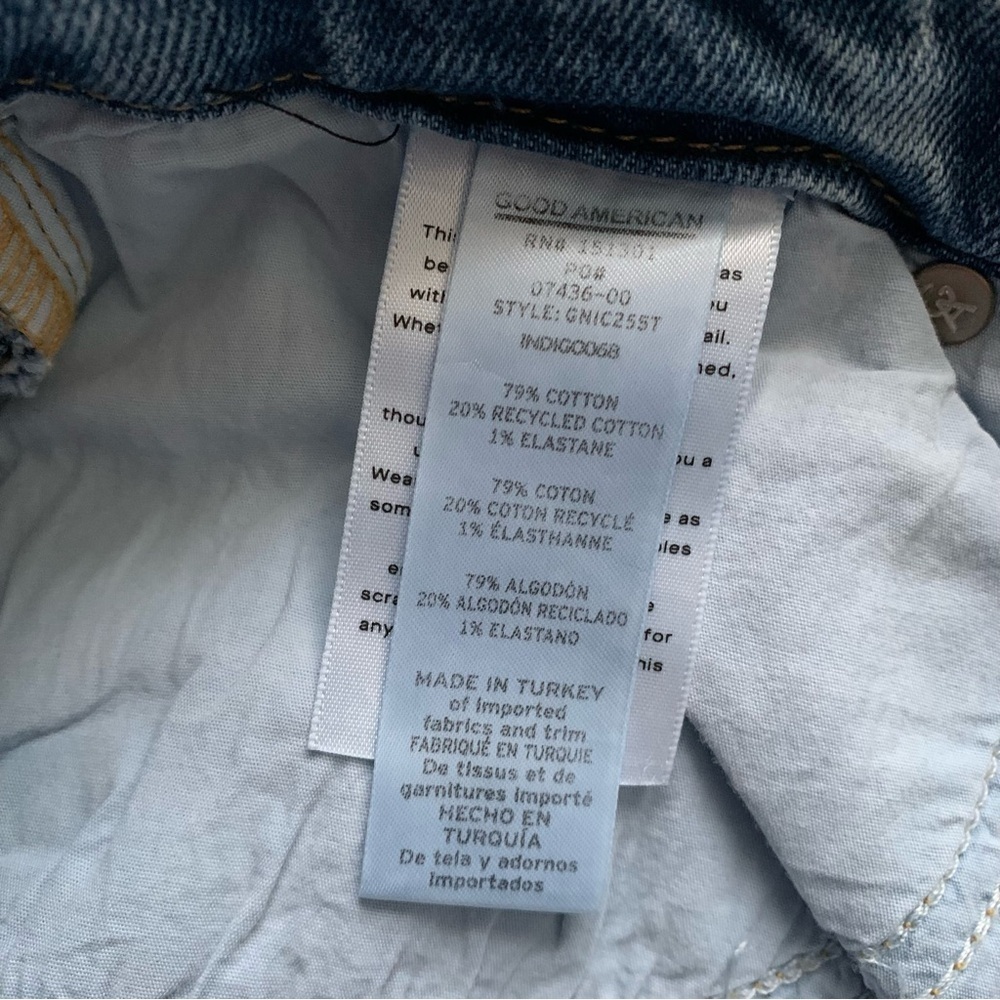 GOOD AMERICAN Good Icon Straight Leg Jeans! Retail$155 - Picture 7 of 9